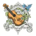 music and haiti tattoo design idea