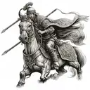 mongol warrior tattoo design idea