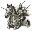 mongol warrior tattoo design idea