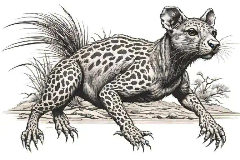 the words "desert rat" with ghetto desert asthetic tattoo design idea