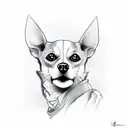 24, kobe bryant and chihuahua dog tattoo design idea