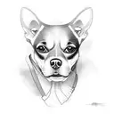 24, kobe bryant and chihuahua dog tattoo design idea