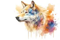 wolf head tattoo design idea