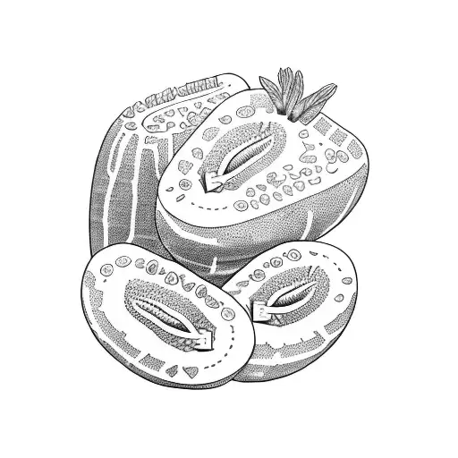 3 crazy cucumbers tattoo design idea