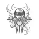 motorcycle adventure tattoo design idea
