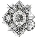 da vinci math tattoo design idea