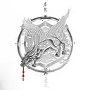 Constellation of pegasus tattoo design idea