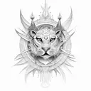 divine consciousness tattoo design idea