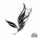 fairy wing overlap tattoo design idea