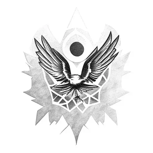 raven, magic the gathering tattoo design idea