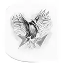 raven, magic the gathering tattoo design idea