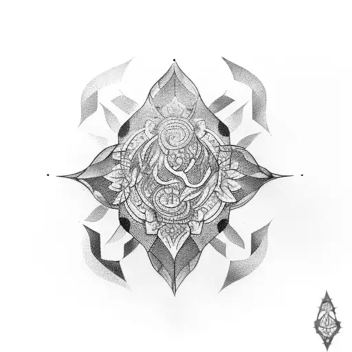 lantern tattoo design idea