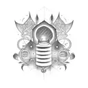 lantern tattoo design idea