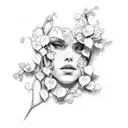 ivy vine tattoo design idea