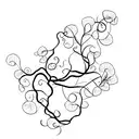 ivy vine tattoo design idea