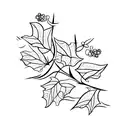 ivy vine tattoo design idea