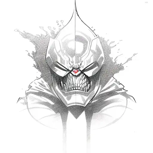 dc comic villains tattoo design idea