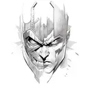 dc comic villains tattoo design idea