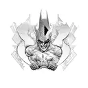 dc comic villains tattoo design idea