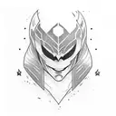 dc comic villains tattoo design idea