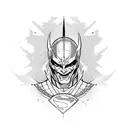 dc comic villains tattoo design idea