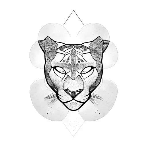 Panther tattoo design idea