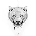 Panther tattoo design idea