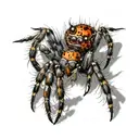 jumping spider tattoo design idea