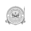 Vietnamese Nguyen dynasty flag tattoo design idea