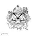 Luffy tattoo design idea