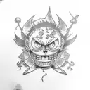 Luffy tattoo design idea