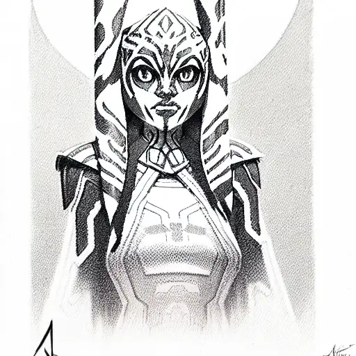 Ahsoka Tano tattoo design idea