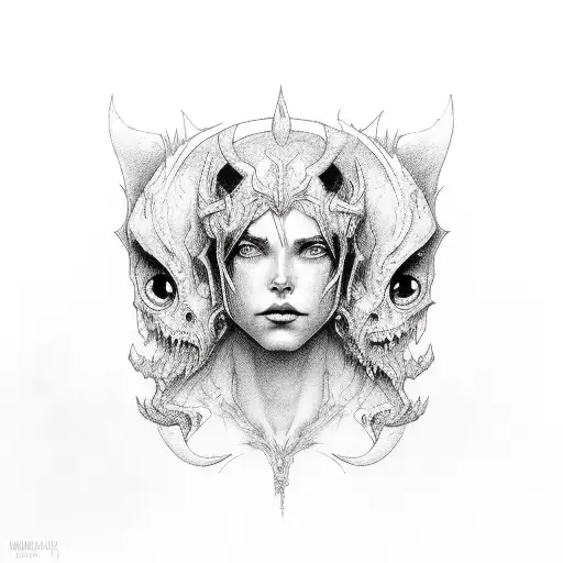 mark succubus tattoo design idea