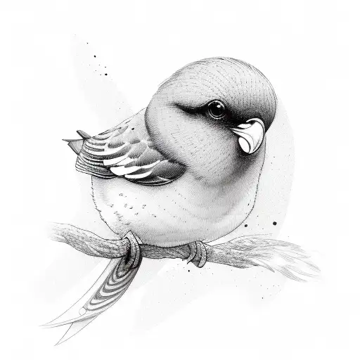 flock of birds tattoo design idea