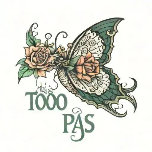 this too shall pass tattoo design idea
