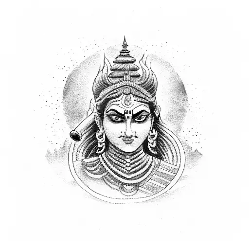 mahadev  tattoo design idea