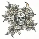 Lifeline tattoo design idea