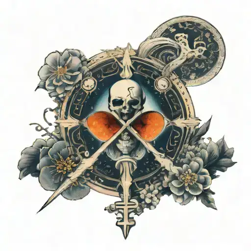 spirituality,cosmos,reincarnation,ankh tattoo design idea