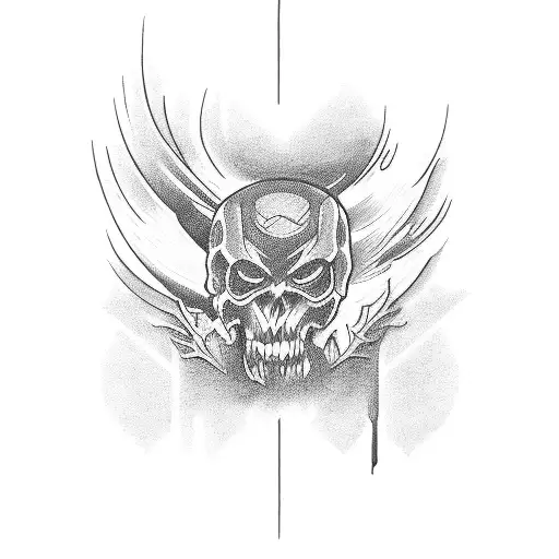 love evil tattoo design idea