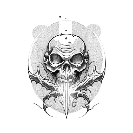 god love evil tattoo design idea