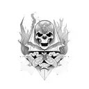 love evil tattoo design idea