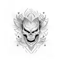 love evil tattoo design idea