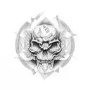 love evil tattoo design idea