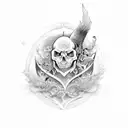 love evil tattoo design idea