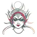 durga tattoo design idea