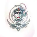 durga tattoo design idea