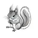 adhd squirrel tattoo design idea