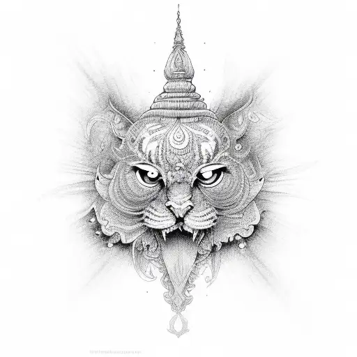 maha mritunjaya mantra tattoo design idea