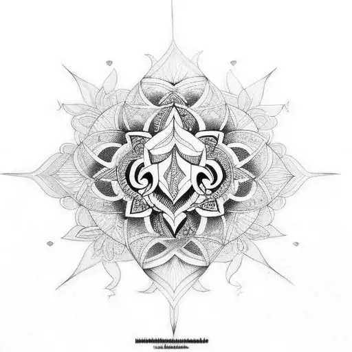 maha mritunjaya mantra tattoo design idea