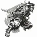 samurai warrior including the word kaizen and. Japanese tattoo design idea
